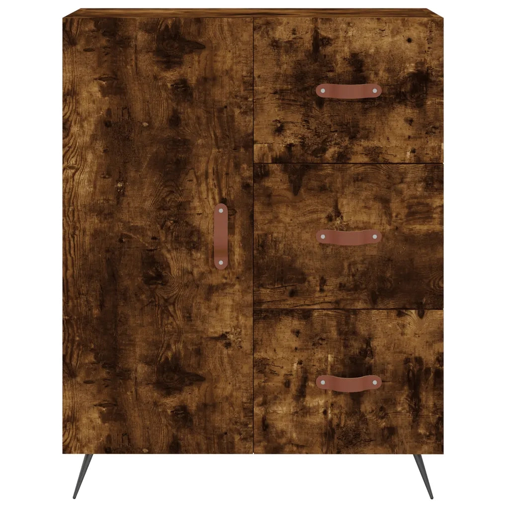 Credenza Rovere Fumo  69,5x34x180 cm in Legno Multistrato 3199790