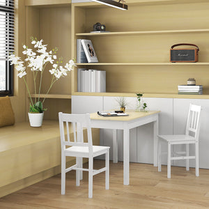 Tavolo da Pranzo 4-6 Persone 119x70x75cm Bianco e Legno