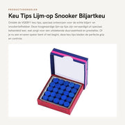 Accessori da Biliardo - Keu Tips - Adesivo per Biliardo - Materiale Resistente - 13mm - Accessori da Biliardo - Ideali per Snooker e Biliardo - 50 Pezzi