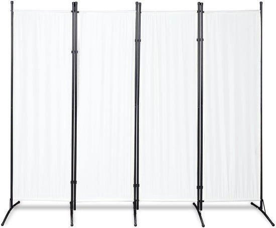 Schermo per camera con 4 pannelli - 200 x 170 cm - Divisore per stanza Giardino Parete di separazione Beige