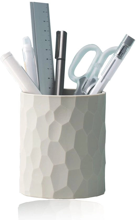 Pennezza minimizzante, penneholder siliconico acqua resistente in stile scandinavo, accessori ufficio multifunzionali per casa, bambini e scuola (grigio chiaro)