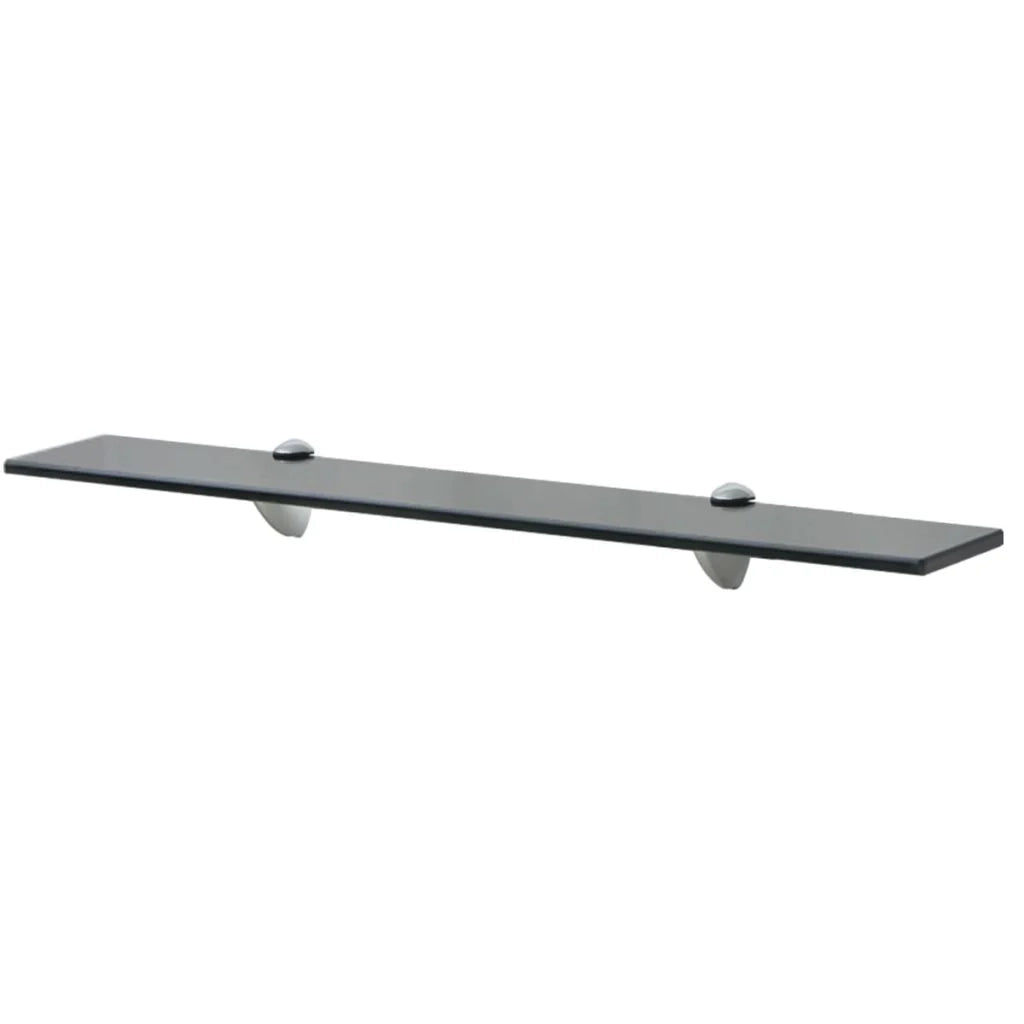Mensola/armadietto in vetro da parete 70 x 20 cm spessore 8 mm nero 2702155/2