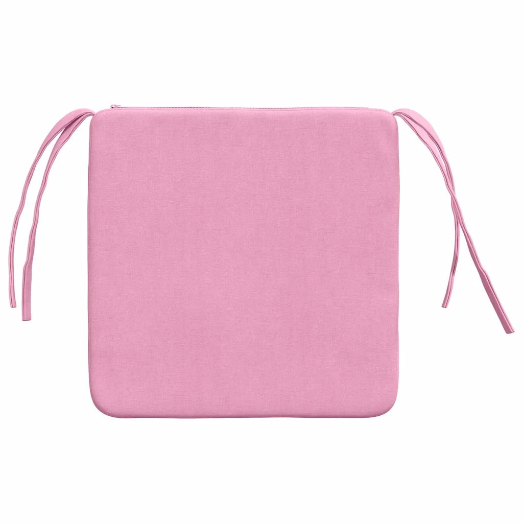 Cuscini per Seduta 4 pz | Cuscini per sedie Rosa 40 x 40 x 3 cm Tessuto