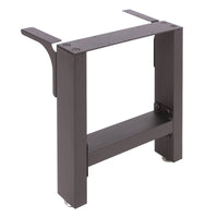 Base per panche verniciatura a polvere nero 40x43cm Telaio quadrato panca