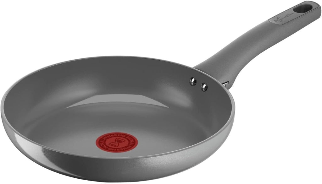Lagostina Risorsa Padella 32 cm, Rivestimento in Ceramica Antiaderente, Scorrevolezza Ottimale, Thermo-Signal, Induzione