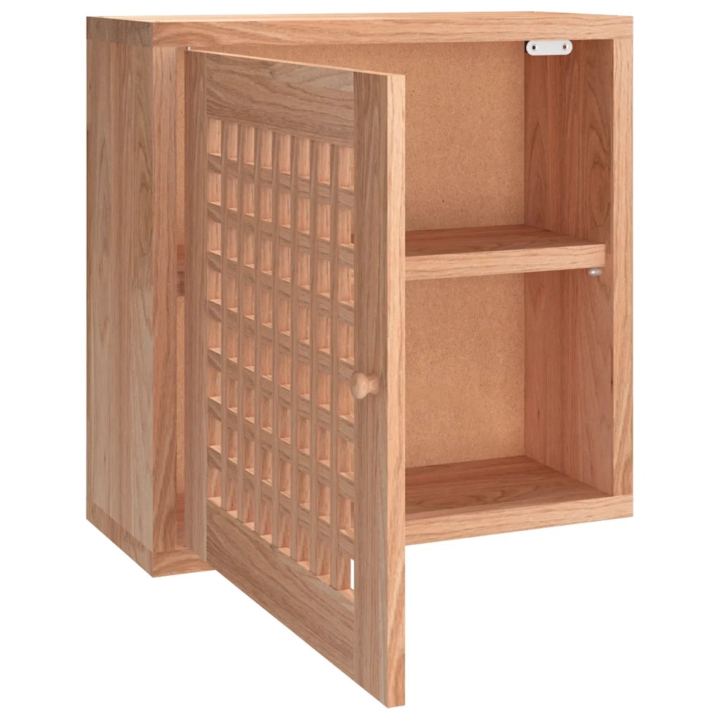 Armadietto da Parete 42x18x42 cm in Legno Massello di Noce 350367