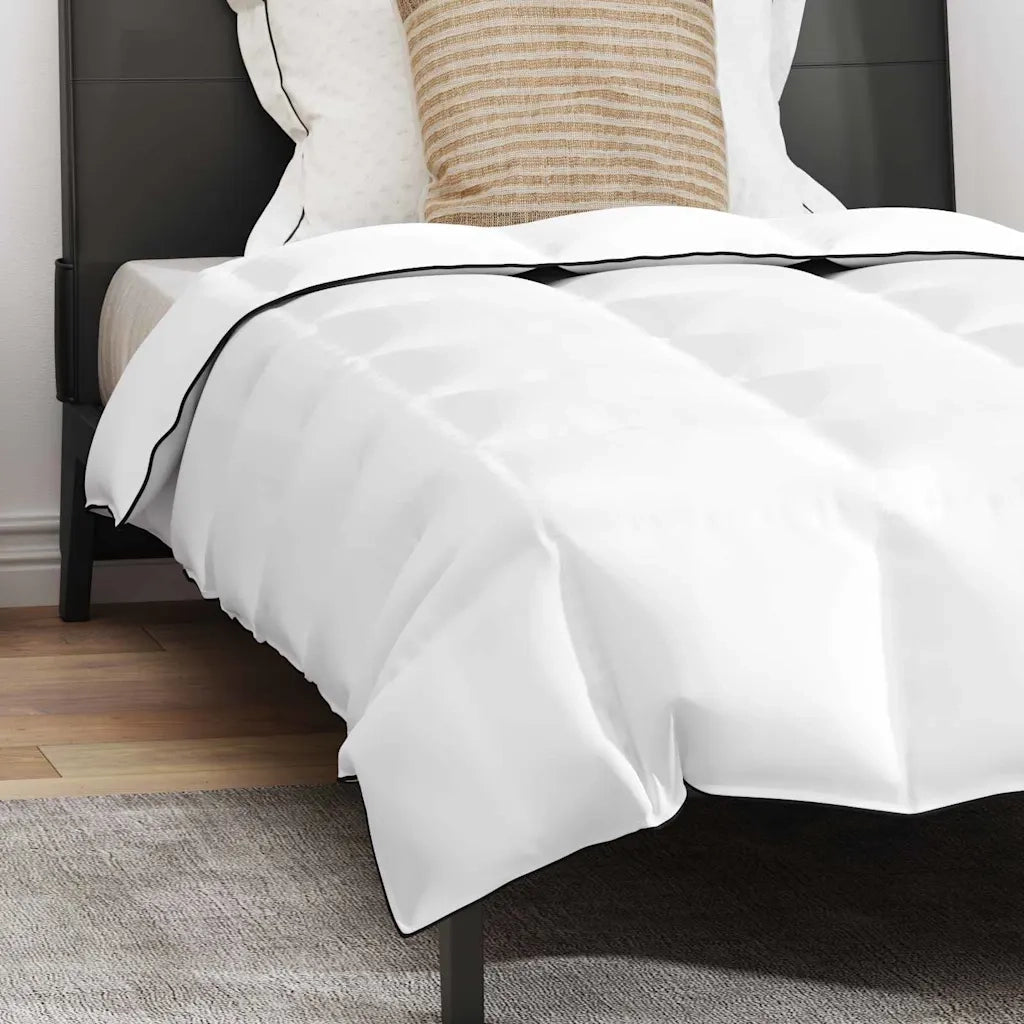 vidaXL Set di Piumoni con cuscino 2 pcs Bianco 155 x 200 cm Piume