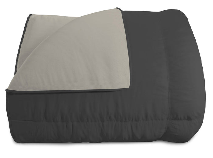 Trapunta Invernale Singola Doubleface 300gr Grigio Chiaro/Grigio Scuro