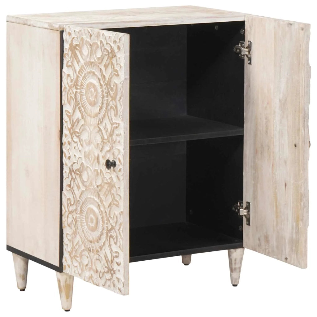 Credenza con Ripostiglio Bianco 60 x 33,5 x 75 cm 4018370