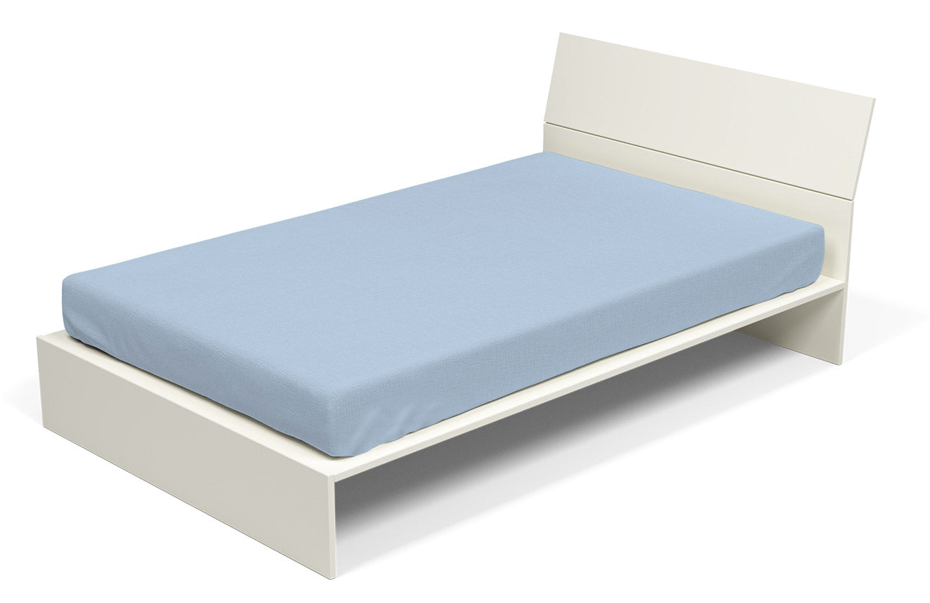 Lenzuolo Sotto con Angoli ed Elastico Tinta Unita Azzurro Singolo