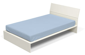 Lenzuolo Sotto con Angoli ed Elastico Tinta Unita Azzurro Singolo