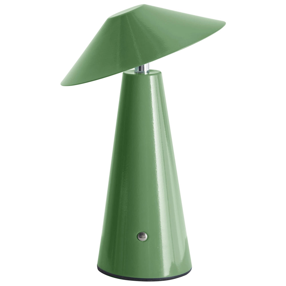 Lampada da tavolo verde a LED senza fili in ferro per interni Fungo moderno minimalista