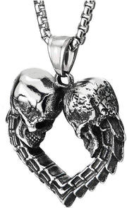 Hanger a Stagno Vintage - Due Testine Drago - Forma Cuore