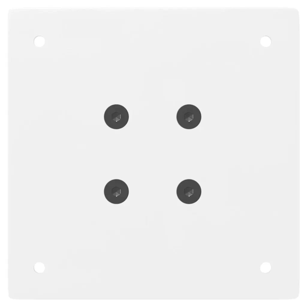 Gambe per tavolino da caffè 4 pz Bianche 30 cm Acciaio 4012497