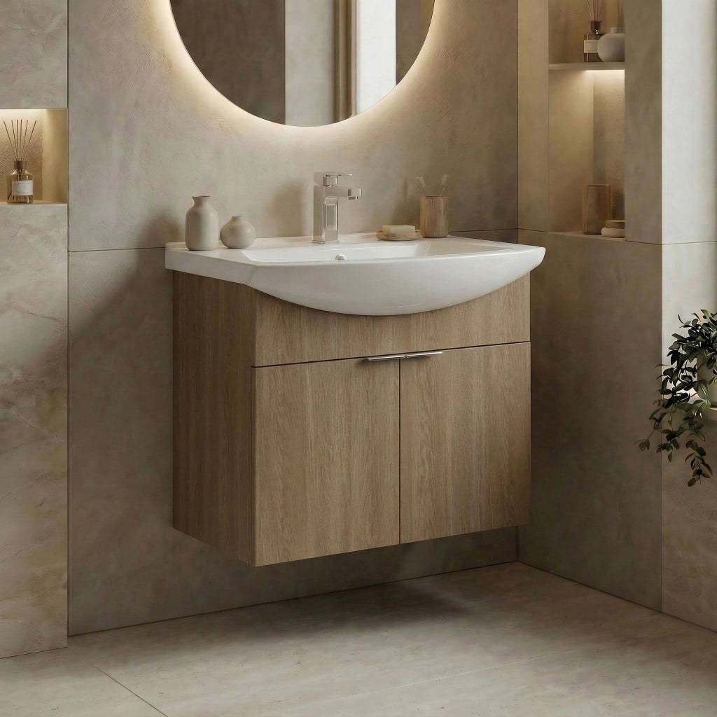 Mobile lavabo "Purus 65" - 65 x 50 x 58 cm - Rovere Sonomo