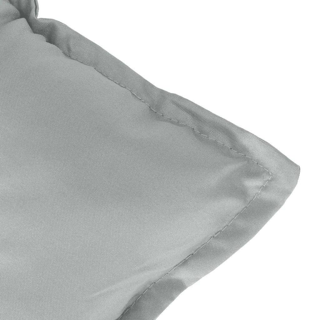 Cuscini Sedia Schiena Alta 4 Grigio MÃ©lange 120x50x7 Tessuto
