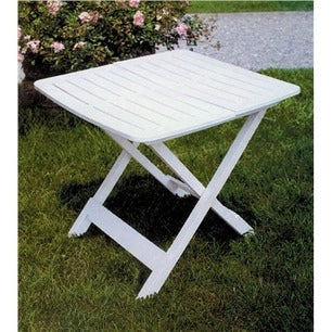 MAURY'S TAVOLO PIEGHEVOLE RESINA BIANCO 80X72X70 CM