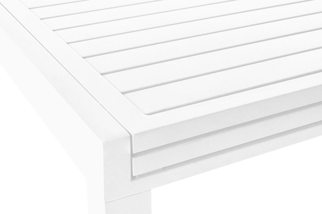 Tavolo da giardino allungabile bianco 135/270 x 90 cm - Ares - TA08ARME