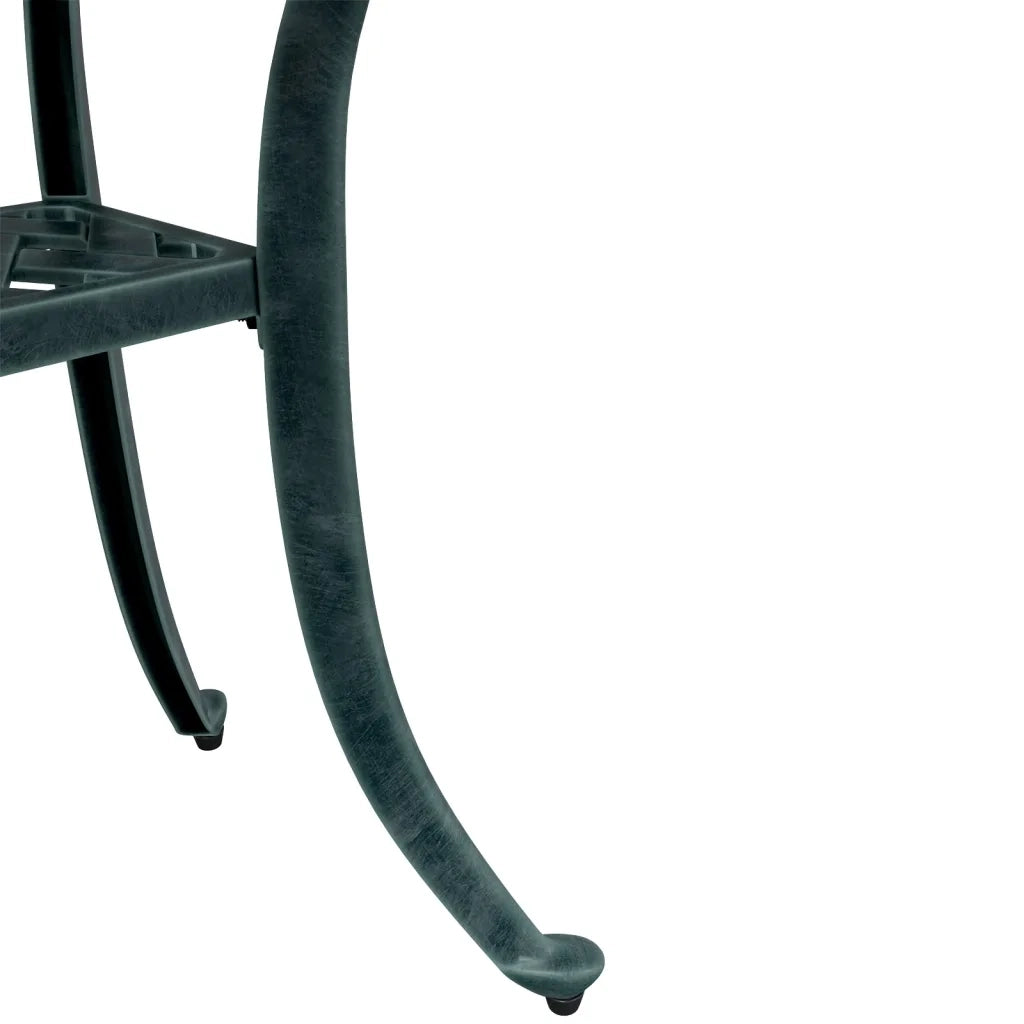 vidaXL Tavolo da Giardino Verde Ø48x53 cm in Alluminio Pressofuso