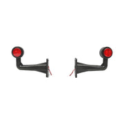 Set di lampade laterali con LED, 12-24V, rosso-bianco, Breckner Germany