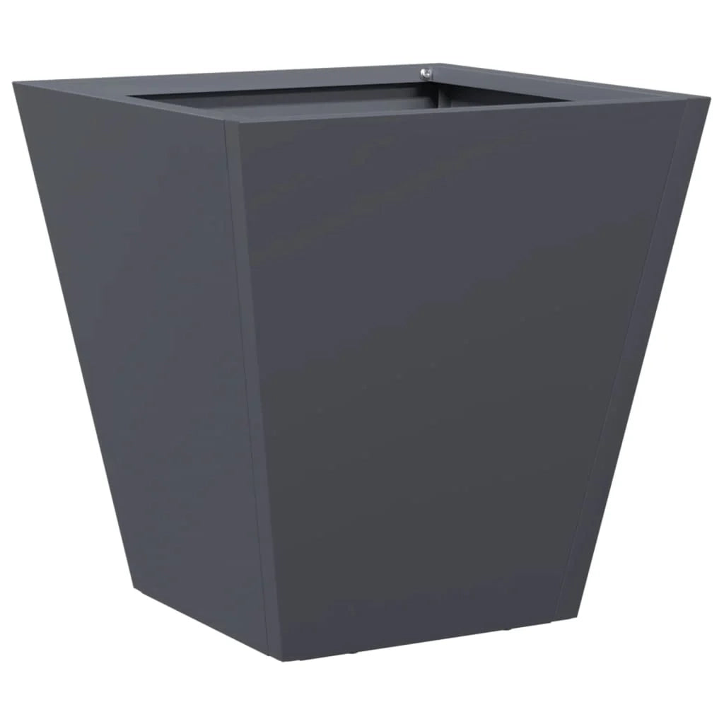 Fioriera rialzata per piante fiori giardino terrazze set da 2 30 x 30 x 30 cm acciaio antracite 02_0038912