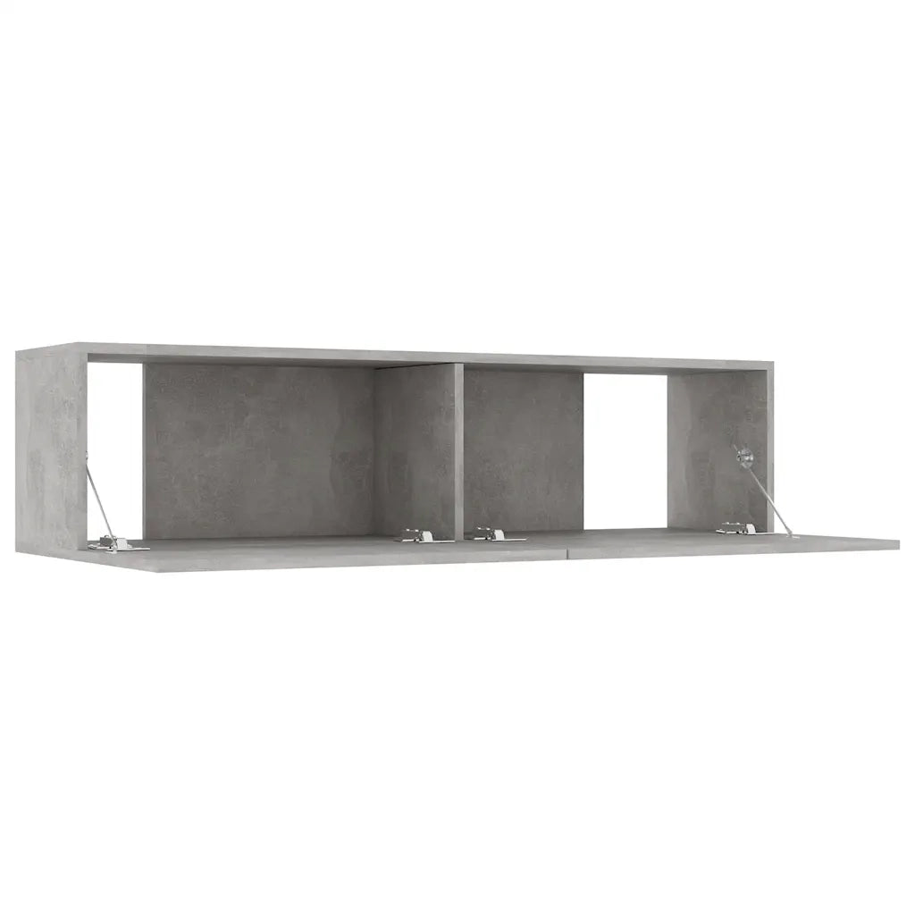 Mobile TV Grigio Cemento 120x30x30 cm in Truciolato