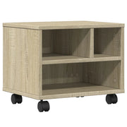 Supporto per stampante scrivania/mobile per ufficio con rotelle rovere Sonoma 41 x 32 x 34,5 cm marrone 02_0044766