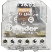 Relè ad impulsi Finder Interruttore bipolare 2 NO, AC 230VAC 260282300000