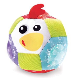 Palla Peluche Morbida a Batteria con Luci e Suoni Yookidoo 40146