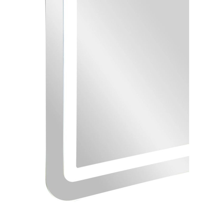 Specchio Da Muro Led Simple Rettangolare cm 60x3,5x80 (luce Con 3 Temperature Di Colore)