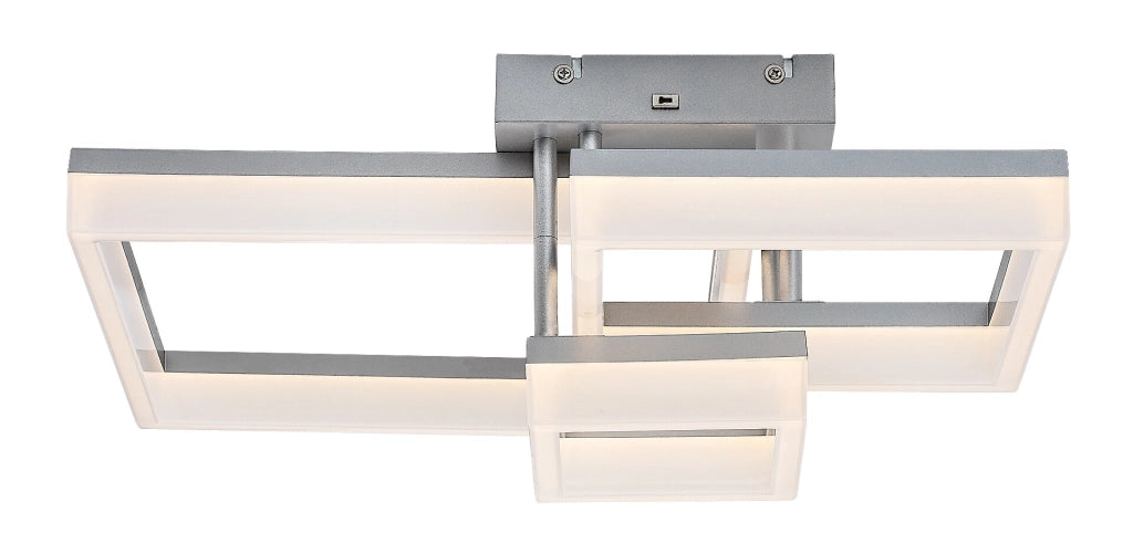 Plafoniera LED 22W CCT cromata geometrica Amilia Rabalux