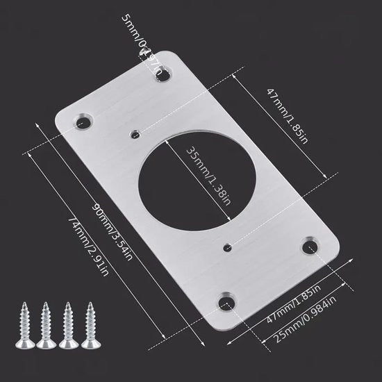 Pannelli di riparazione a scharniere per armadi - 8 pezzi in acciaio inossidabile con viti di fissaggio