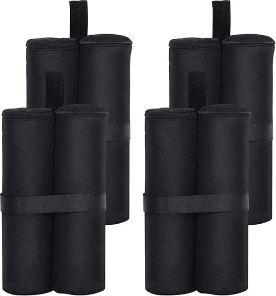 Set di 4 padiglioni, sacchi di sabbia, qualità industriale, alta qualità, sacchi di sabbia a doppia cucitura, pesi per stabilizzare i padiglioni, tenda, sacchi di sabbia per piedi pesanti