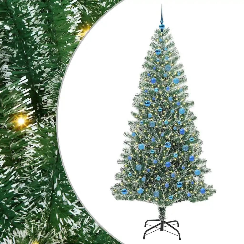 Albero di Natale | Decorazioni natalizie Artificiale Imbiancato con Luci LED 240 cm