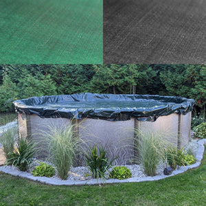 Telo di copertura per piscina rotondo Ø 610 cm 2in1 resistente ai raggi UV inverno estate