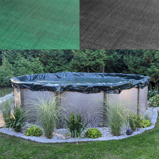 Telo di copertura per piscina rotondo Ø 610 cm 2in1 resistente ai raggi UV inverno estate