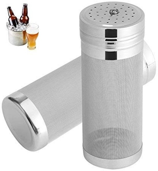 Filtro a Hop 300 Micron - Sottile Rastello in Acciaio Inox - Duraturo e Sicuro - Per Birra/ Vino/Caffè - Resistente a Temperature Elevate - Filtro per Birra