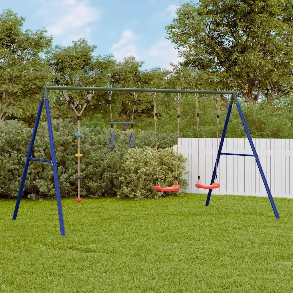 vidaXL Set Gioco da Esterno con Altalene Trapezio e Altalena a Disco