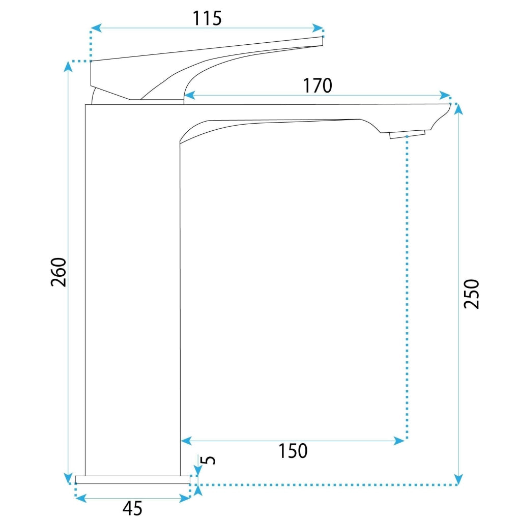 Rubinetto Da Lavabo Premium Rea Prime Chrome High