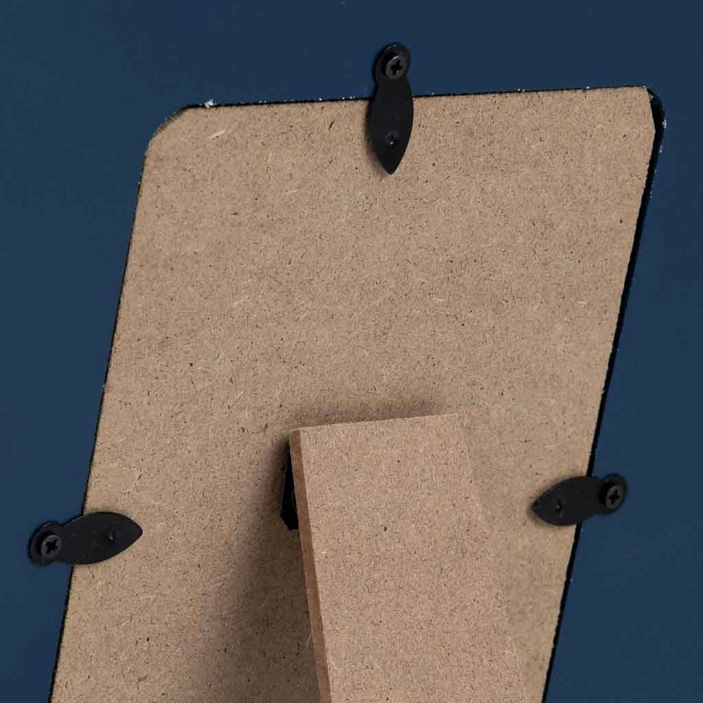 Cornice portafoto in legno blu 20x2x28h cm