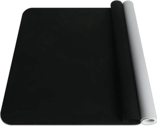 Mat di silicone per lavorare 2 pezzi – Dimensioni grandi 50x40 cm – Sottopiatto antiscivolo per lavori di fai da te pittura resina argilla e cucina – Lavabile e riutilizzabile