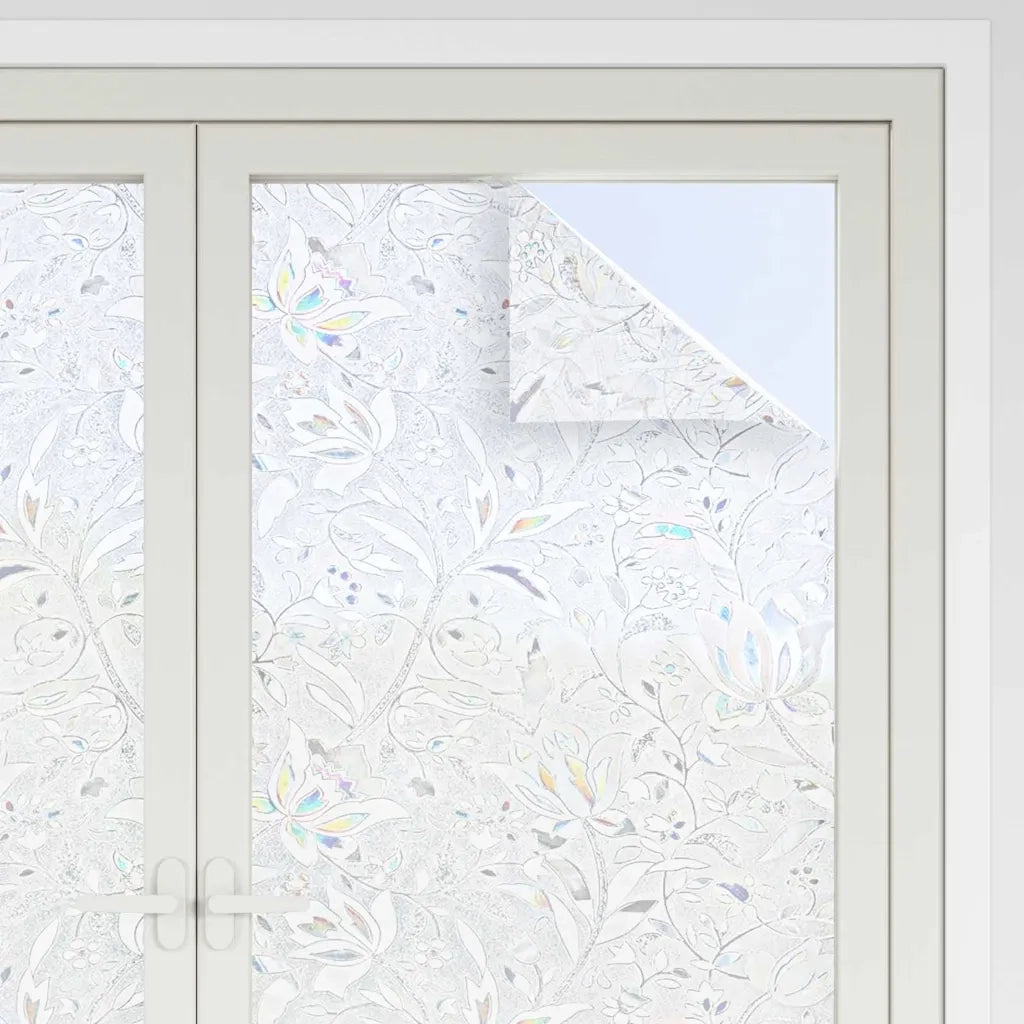 Pellicola statica per finestre Motivo Fiori 45 x 500 cm PVC