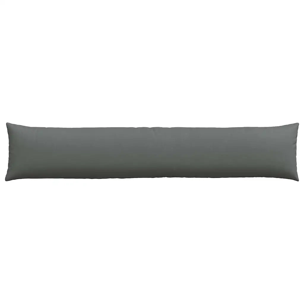 Cuscini da Divano 2 pcs Grigio scuro 200 x 40 cm Tessuto
