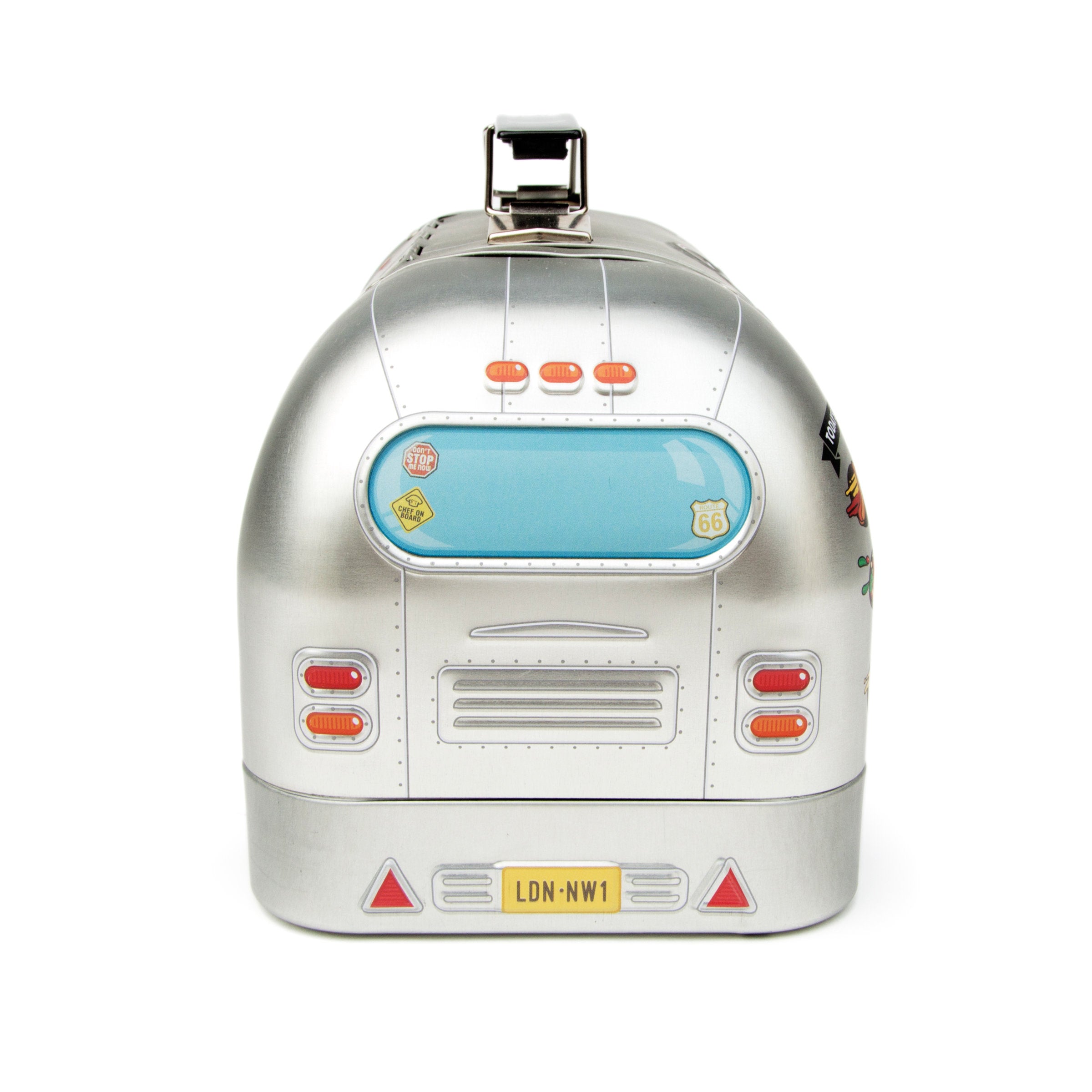 Lunch Box in Latta a Forma di Food Truck – Porta Pranzo Vintage con Manico