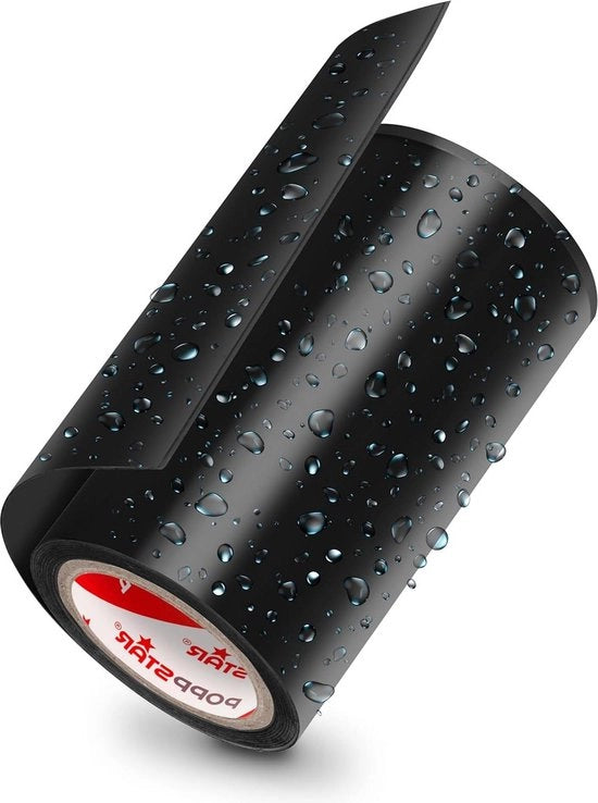 Nastro di Riparazione Impermeabile - Estremamente Resistente 10cm x 3m Nero - Adesivo Auto - Per Tenda, Laghetto, Piscina e Tubazioni