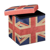 Sgabello pieghevole contenitore panca pieghevole 38 x 38 cm 2013096