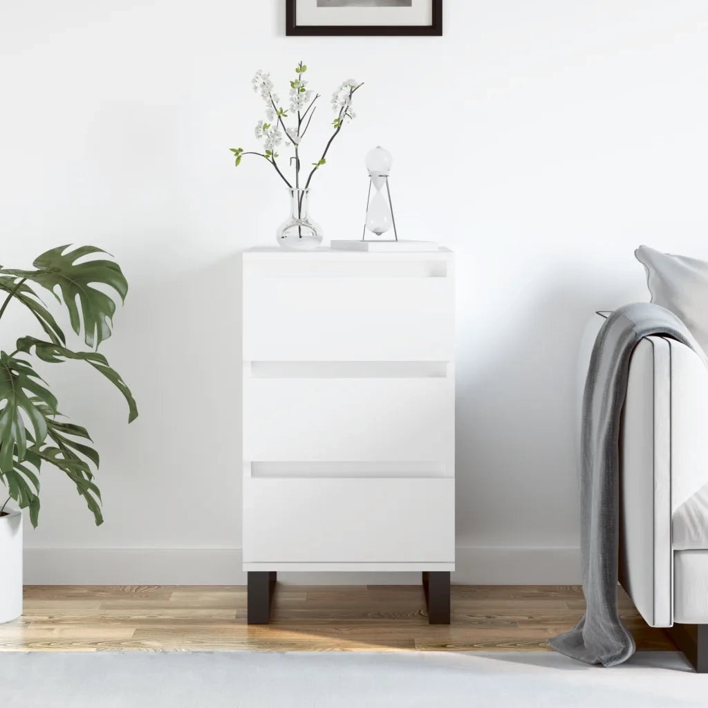 Credenza-Buffet-Armadio da cucina Bianca 40x35x70 cm in Legno Multistrato 473548