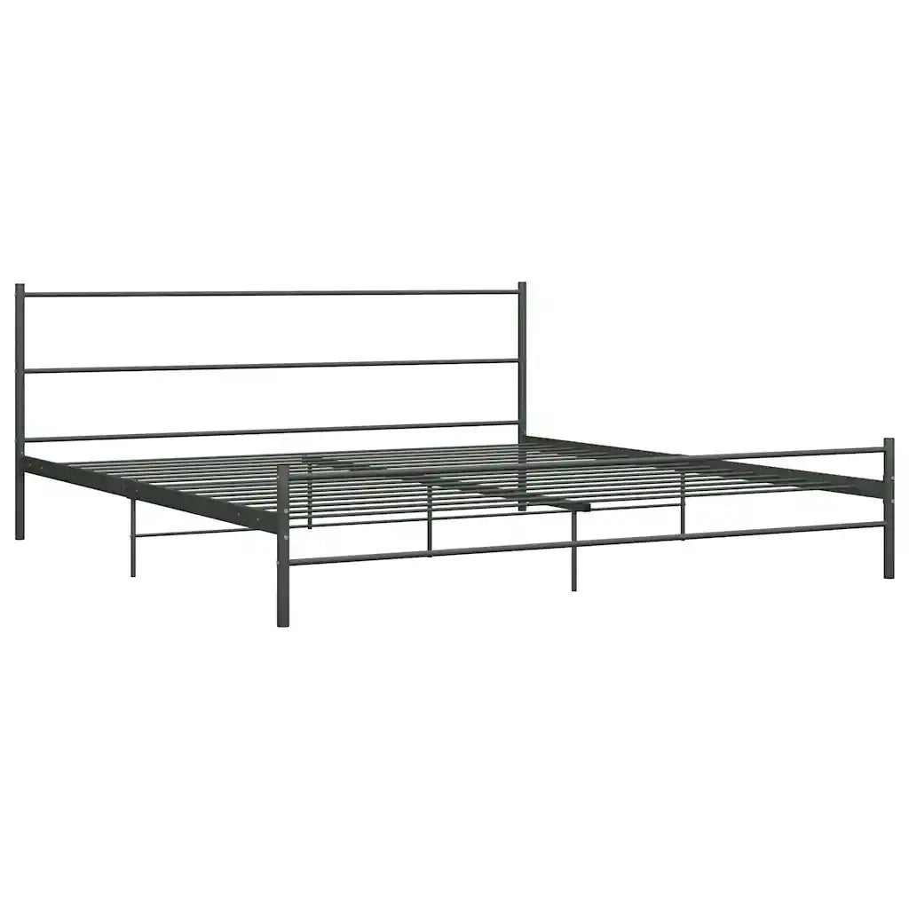 Giroletto-Struttura Letto Grigio in Metallo 180x200 cm 411185
