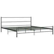 Giroletto-Struttura Letto Grigio in Metallo 180x200 cm 411185