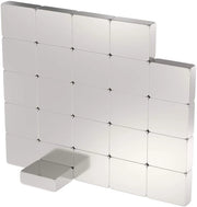 25 pezzi di magnete a neodimio potenza - argento - magneti 6x5x2mm extra forti rettangolari - attrito 0,6 kg - magneti forti super magneti - mini magneti per lavagna magnetica pannelli magnetici strisce magnetiche officina